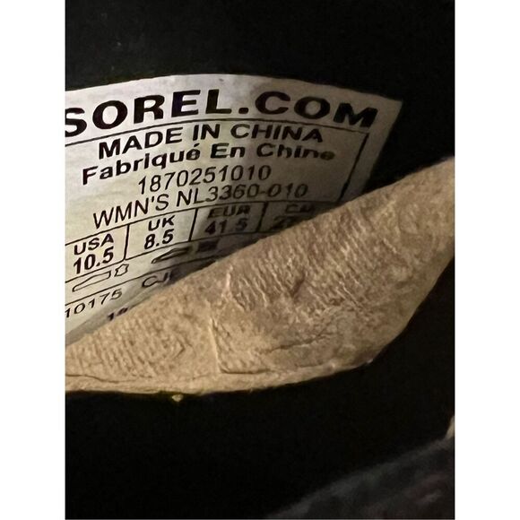 NWOB Joan of Arctic Waterproof Leather Wedge II Buckle Boot BLACK LEATHER Sz 10. - Picture 9 of 9